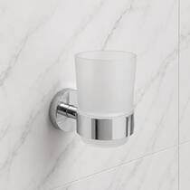 Склянка Devit Flow DFL21010401C з тримачем, колір хром, фото №1