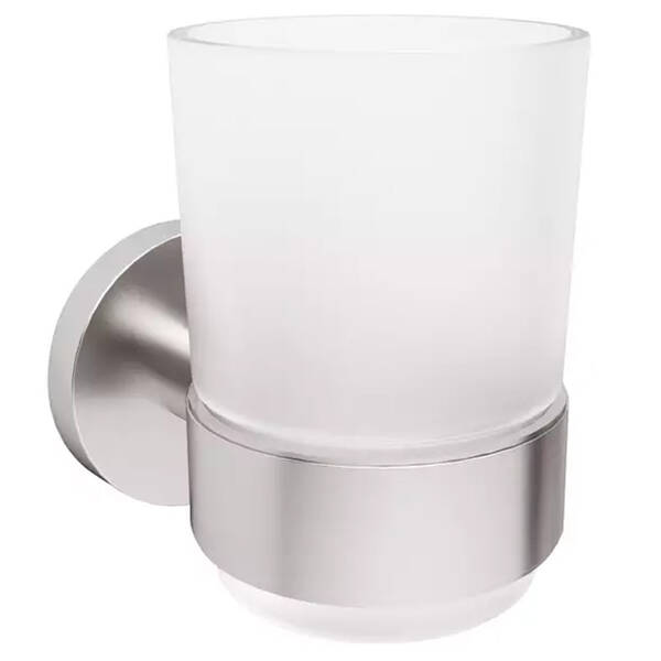 DFL21010401BN Flow Склянка з тримачем, колір Brushed Nickel PVD