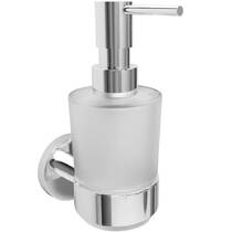 Дозатор для рідкого мила Devit Flow DFL21010801C з тримачем, колір хром, фото №2