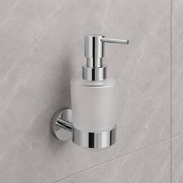 Дозатор для рідкого мила з тримачем Devit Flow DFL21010801BN, Brushed Nickel PVD