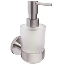 Дозатор для рідкого мила з тримачем Devit Flow DFL21010801BN, Brushed Nickel PVD, фото №2
