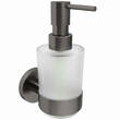 Дозатор для рідкого мила з тримачем Devit Flow DFL21010801GM, колір Gun Metal PVD, фото 2