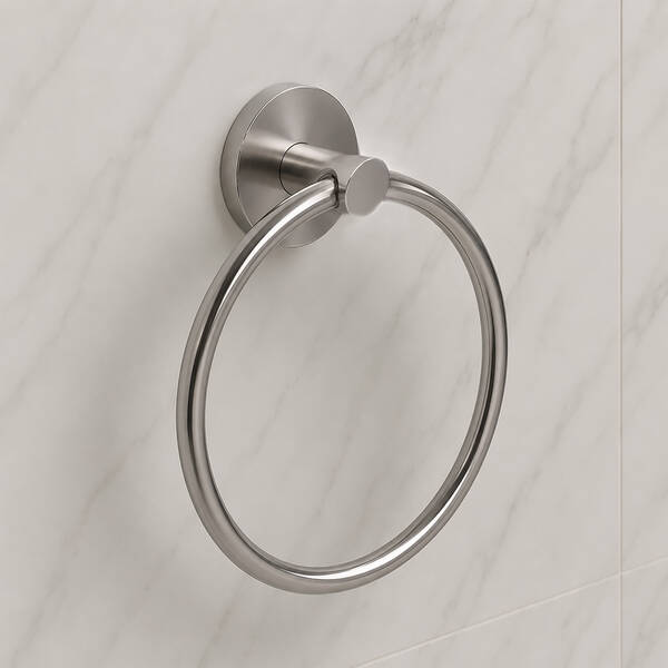 Тримач для рушників, кільце Devit Flow DFL21130901BN, Brushed Nickel PVD, фото 1