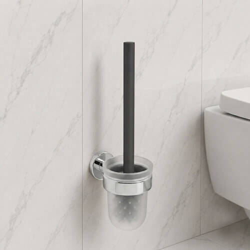 Щітка для унітаза Devit Flow DFL21010501C з тримачем, колір хром, фото 1