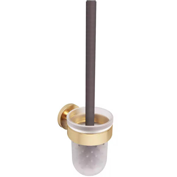 DFL21010501BG Flow Щітка для унітазу з тримачем, підвісний, колір Brushed Gold PVD
