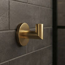 Гачок одинарний Devit Flow DFL60000202BG, колір Brushed Gold PVD, фото №1