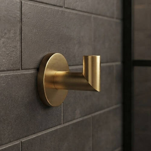 Гачок одинарний Devit Flow DFL60000202BG, колір Brushed Gold PVD, фото 1