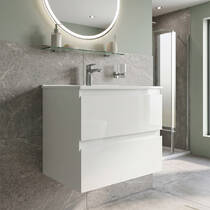 Тумба Creavit Alinda AD0060.10.PB 60 см з раковиною SU, білий, фото №7
