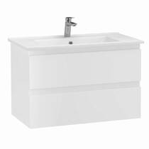 Тумба Creavit Alinda AD0080.10.PB 80 см з раковиною SU, білий, фото №2