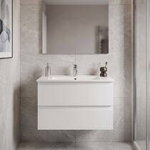 Тумба Creavit Alinda AD0080.10.PB 80 см з раковиною SU, білий, фото №1