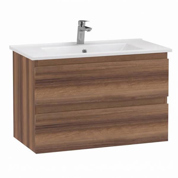 AD0080.10.VV ALINDA,Тумба під раковину 80см з умивальником SU, Walnut — фото 2