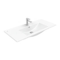 Тумба Creavit Alinda AD0100.10.VV 100 см з раковиною SU, Walnut (волоський горіх), фото №3