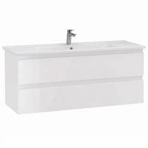 Тумба Creavit Alinda AD0120.10.PB 120 см з раковиною SU120, білий, фото №2