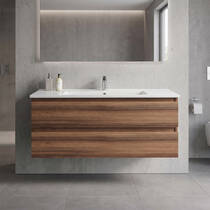 Тумба Creavit Alinda AD0120.10.VV 120 см з раковиною SU120, Walnut (волоський горіх), фото №1