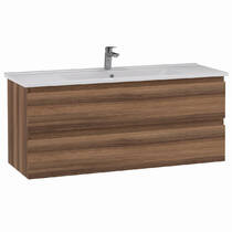 Тумба Creavit Alinda AD0120.10.VV 120 см з раковиною SU120, Walnut (волоський горіх), фото №2