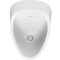 Писуар подвесной Creavit Tappa TP635-11CB00E-0000 с сифоном белый глянец, фото №4
