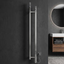 Рушникосушарка електрична Devit Stretto DST117014000S 1170х140мм, з комплектом прихованого підключення, колір сатинова сталь, фото №1