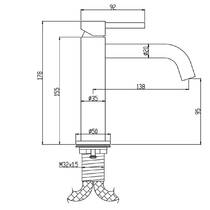 Змішувач для раковини Devit Flow 550534BC, Brushed Сopper PVD, фото №3