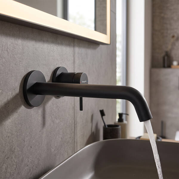 73351340 HG Tecturis S Змішувач д/раковини,Brushed Black Chrome