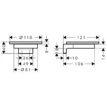Мильниця Hansgrohe AddStoris S 41766000 з тримачем, хром, фото №3