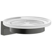 Мильниця Hansgrohe AddStoris S 41766340 з тримачем, чорний хром брашований, фото №2