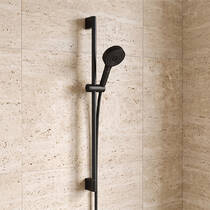 Душевой набор Hansgrohe Pulsify Select S EcoSmart Relaxation 24161670 со штангой 65 см, черный матовый, фото №1