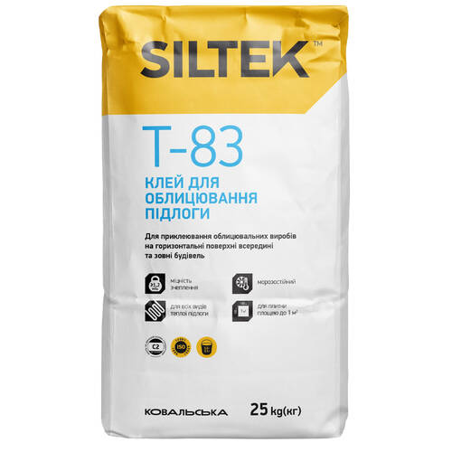 Клей для облицовки полов Siltek T-83 25кг, фото 2