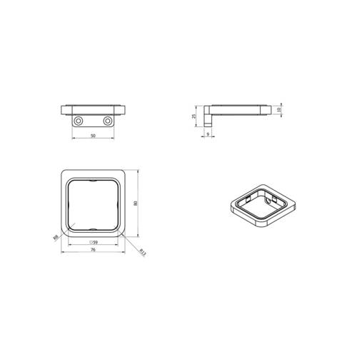 Держатель настенный Devit Comfort 2.0 3255123 для дозатора 3256123, фото 3