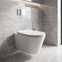 Унітаз підвісний Primera HT-1022-WHT001 Vortex з кришкою сидіння UF, білий