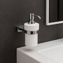 Дозатор для рідкого мила Langberger Unique 2110921A кераміка / хром, фото №4