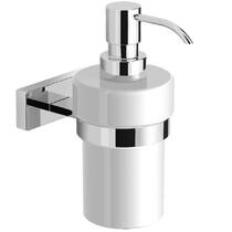 Дозатор для рідкого мила Langberger Unique 2110921A кераміка / хром, фото №2