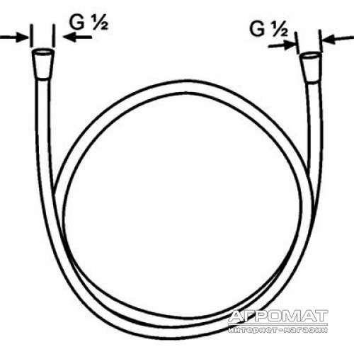 610720500 Suparaflex Silver Душовий шланг-1,6м (1 сорт)