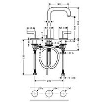 Смеситель для раковины Axor Citterio 39135000 хром, фото №2