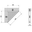 Полка металлическая Gessi Rettangolo 20861-031 угловая, фото 3
