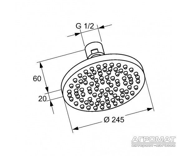 Верхний душ Kludi A-Qa 665210500, фото 2