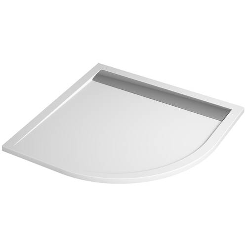 Душевой поддон San Swiss Ila WIR550905004 90х90х3 см четверть круга с ножками и сифоном, фото 1