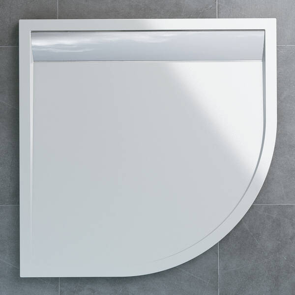 Душевой поддон San Swiss Ila WIR550905004 90х90х3 см четверть круга с ножками и сифоном, фото 3