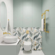 Полотенцесушитель водяной Margaroli Concerto 732 530x810 мм золото, фото №5