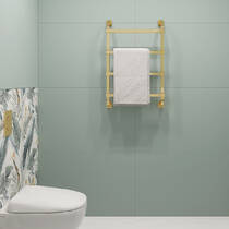 Полотенцесушитель водяной Margaroli Concerto 732 530x810 мм золото, фото №1