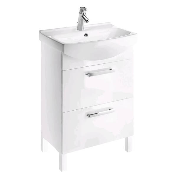 Тумба для раковины Cersanit Melar напольная, подвесная 60 см белый, фото 1