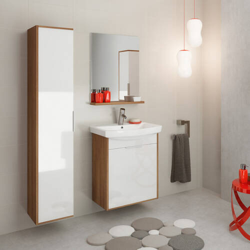 Дзеркало Cersanit Bamako 500х650 мм з полицею, фото 2