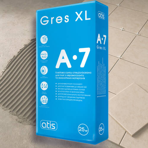 Клей для плитки Atis Gres XL A-7 для клінкеру та гресу 25 кг, фото 1