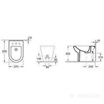 Биде напольное Villeroy&Boch Subway 741000R1 с покрытием CeramicPlus, фото №2