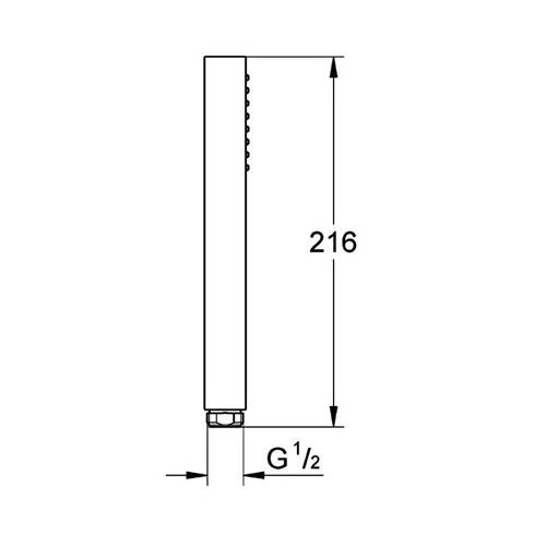 Ручний душ Grohe Euphoria Cube Stick 27698000 хром, фото 2