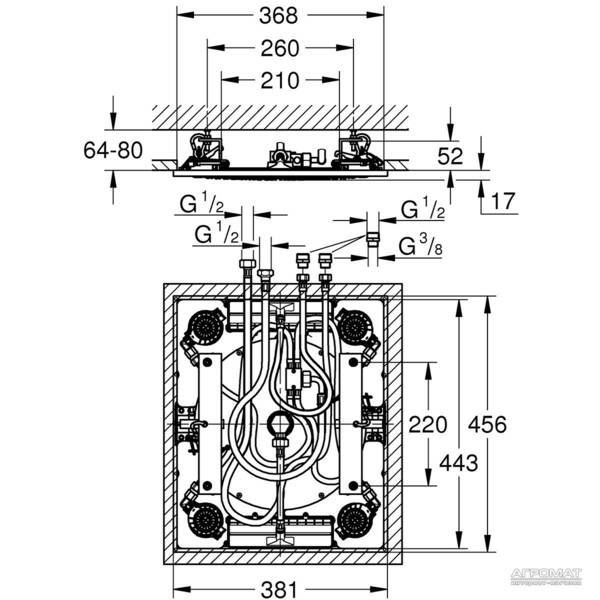 Верхній душ Grohe Rainshower F-Series 15 27939001, фото 3