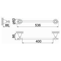 Тримач для рушників Devit Charlestone 8012142G золото, фото №2