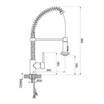 Смеситель для кухни Devit Frida 56040KT, фото №3