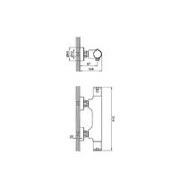 Смеситель для душа Devit Ecotherm 67010TJW4 с термостатом, фото №2