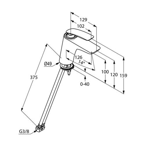 Смеситель для раковины Kludi Balance 520260575, фото 2