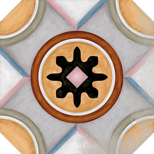 Керамогранит Vives Vodevil Oct.Musichalls Multicolor 20x20 см, фото 3